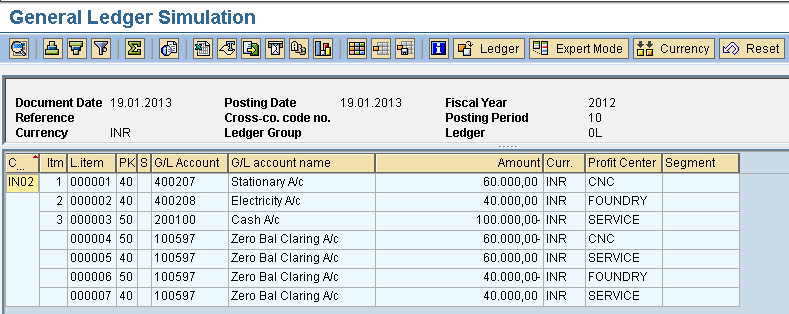 General Ledger Simulation